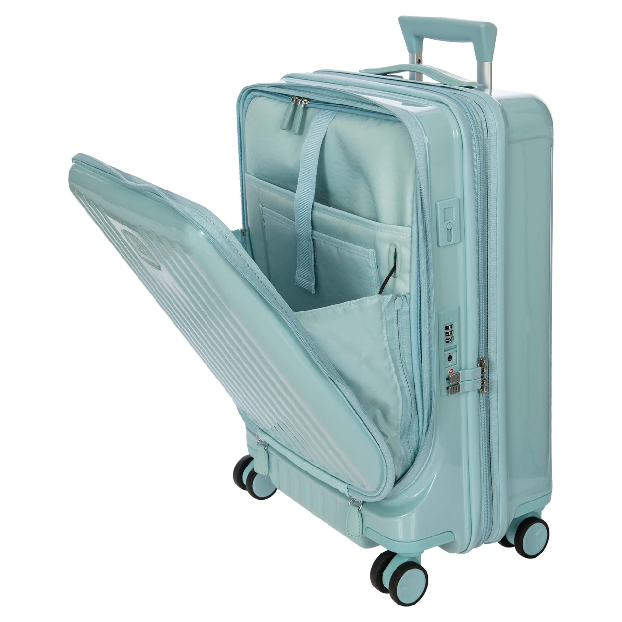 Bric's Positano 4 Wheel Cabin Suitcase With Front Pocket - 55cm - Image 19