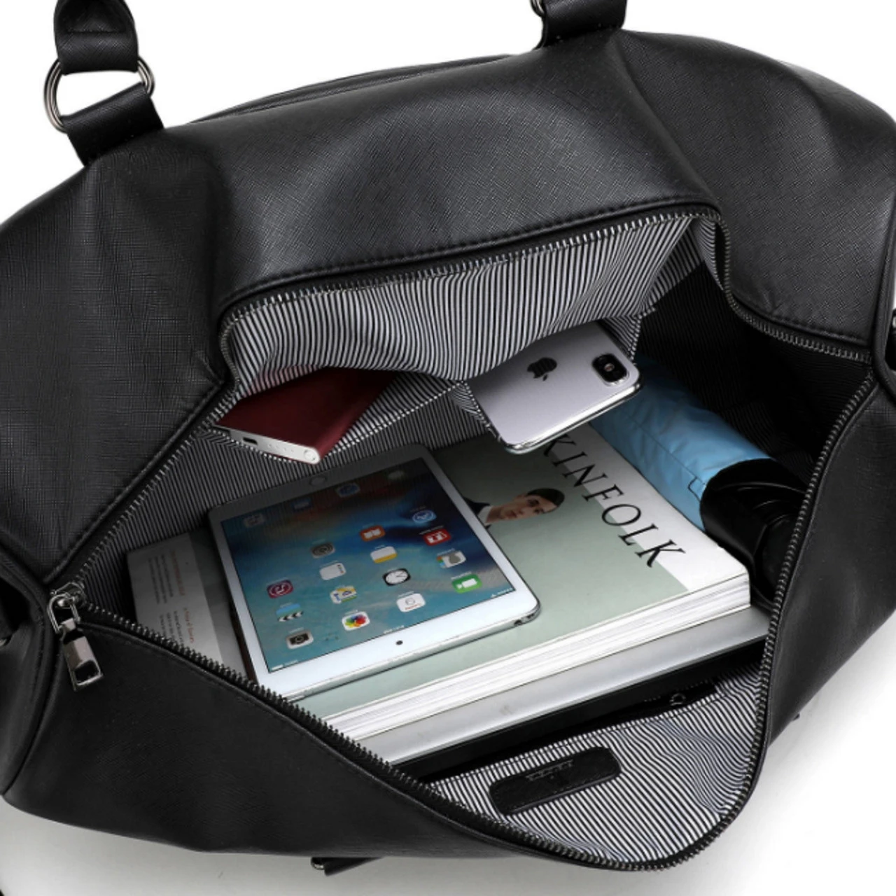 Felda Vegan PU Saffiano Print Large Duffle - 51cm - Image 8