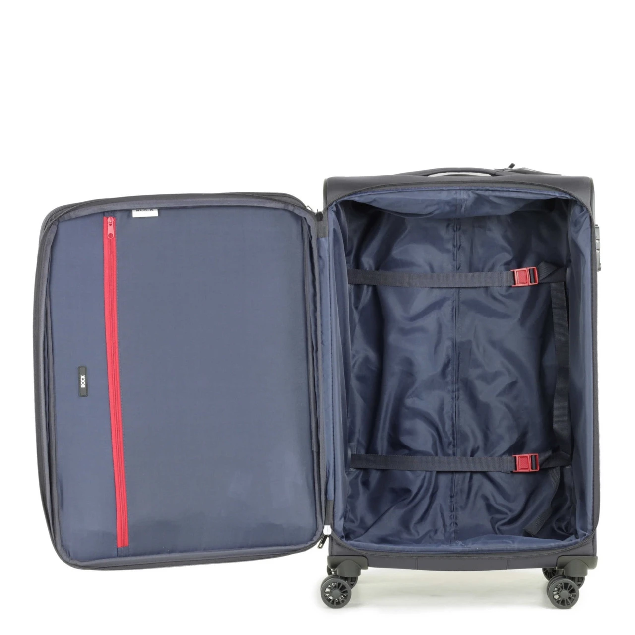 Rock Deluxe-Lite 4 Wheel Cabin Suitcase - 55cm - Image 7