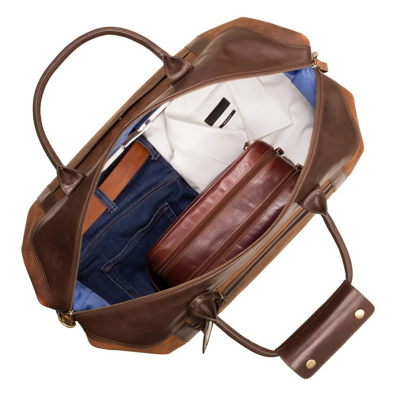 Visconti Voyager Leather Holdall Cabin Size - 55cm - Image 13